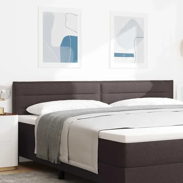 Tête de lit Marron foncé 200 cm tissu