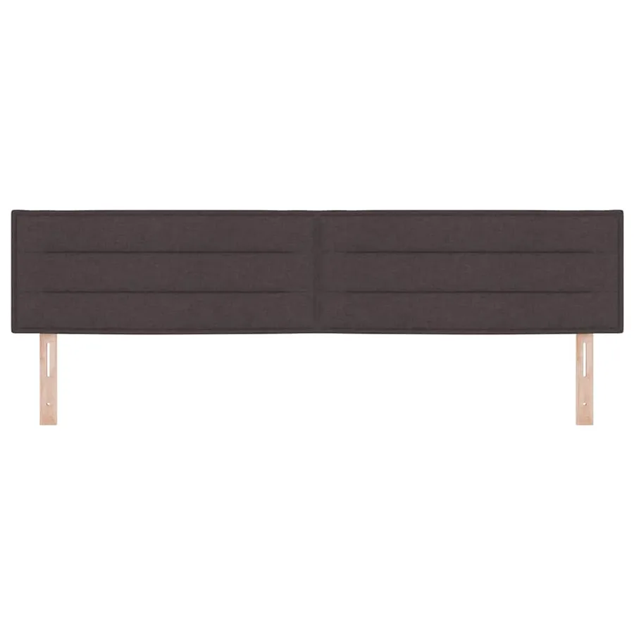 Tête de lit Marron foncé 200 cm tissu - 4