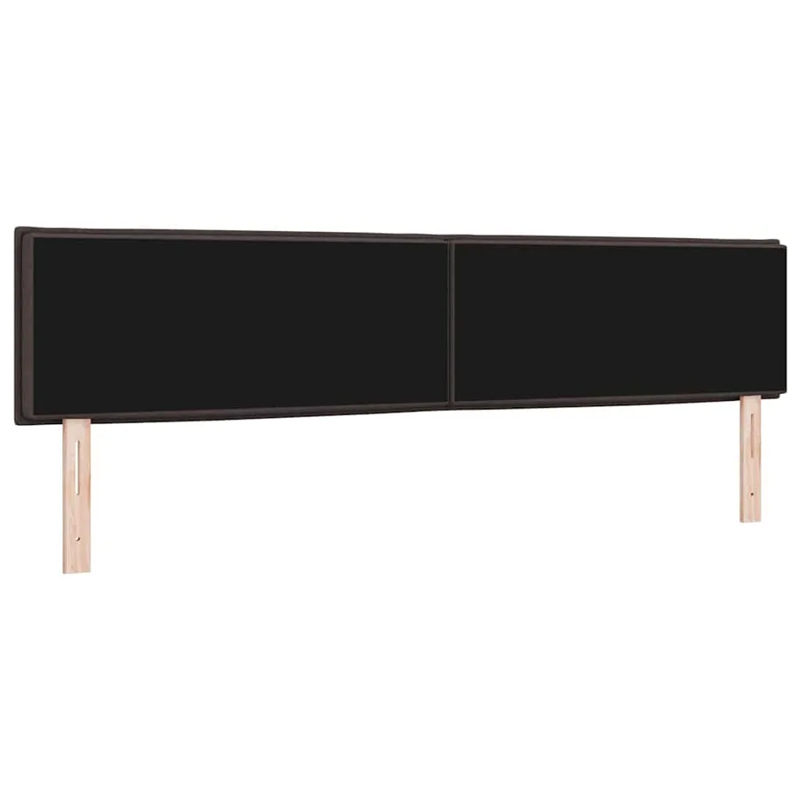 Tête de lit Marron foncé 200 cm tissu - 6