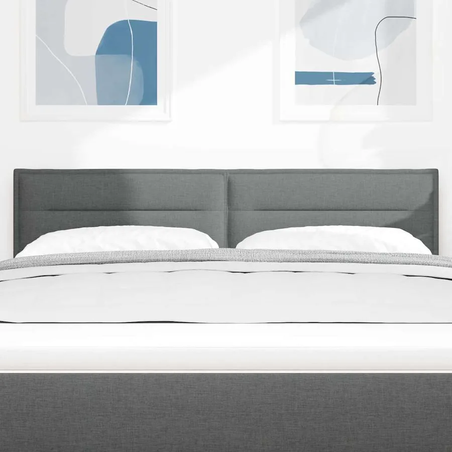 Tête de lit Gris foncé 160 cm tissu - 3