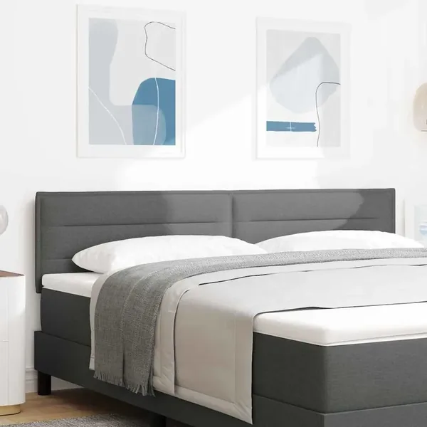 Tête de lit Gris foncé 180 cm tissu