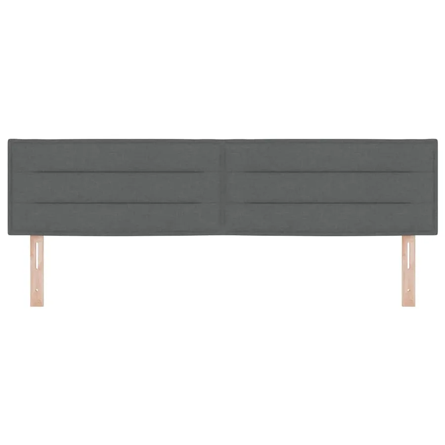 Tête de lit Gris foncé 180 cm tissu - 4