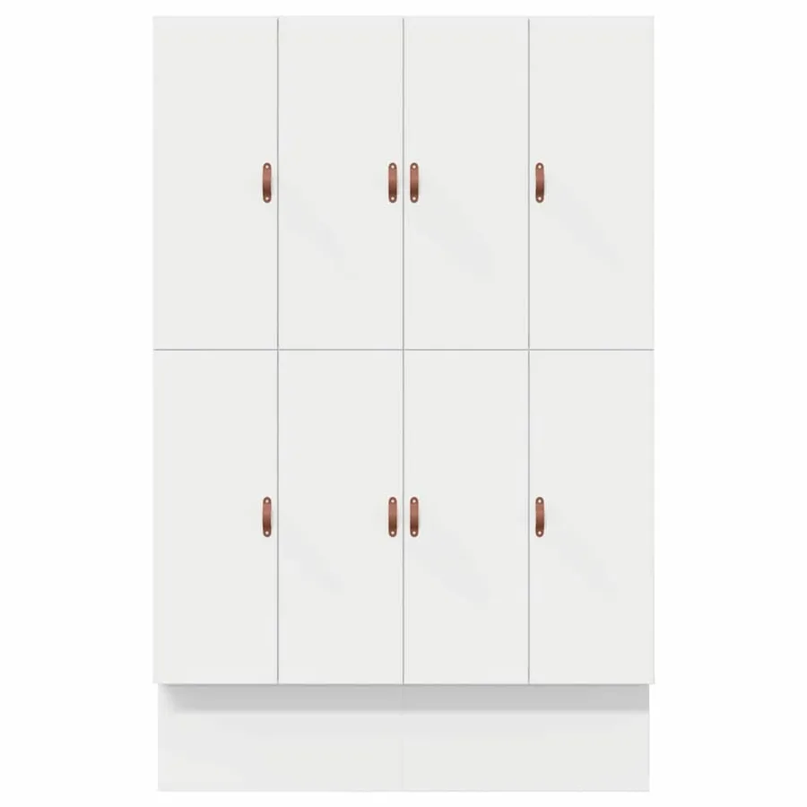 Cadre de lit avec rangement Blanc 150 cm Bois d'ingénierie - 10