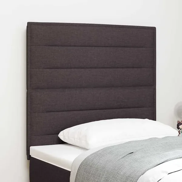 Tête de lit Marron foncé 100 cm tissu