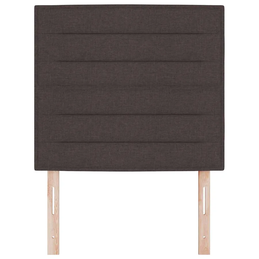 Tête de lit Marron foncé 100 cm tissu - 4