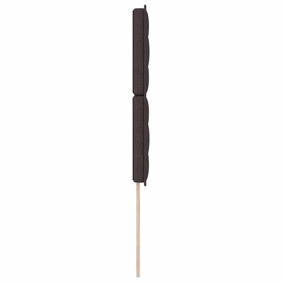 Tête de lit Marron foncé 100 cm tissu - 5