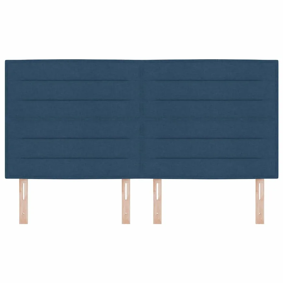 Tête de lit LED avec bandes LED Bleu 180 cm tissu - 5