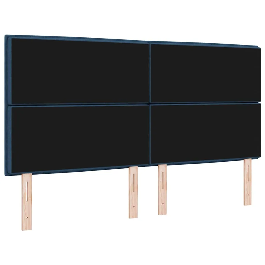 Tête de lit LED avec bandes LED Bleu 180 cm tissu - 7