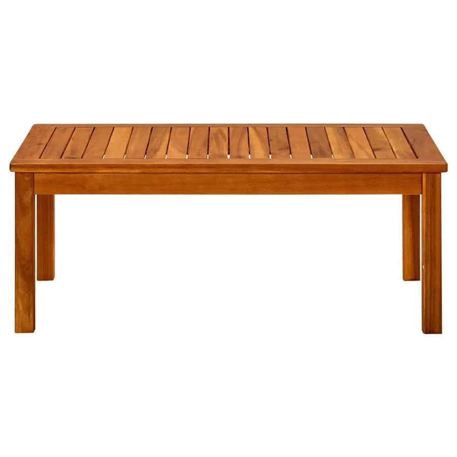 Table basse de jardin 90x50x36 cm Bois solide d'acacia - 2