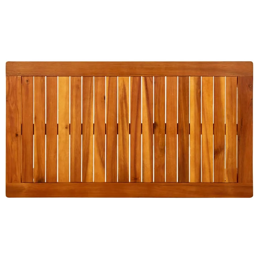 Table basse de jardin 90x50x36 cm Bois solide d'acacia - 4
