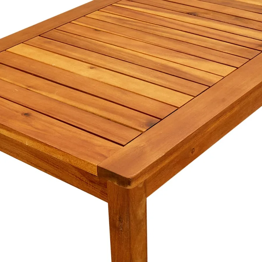 Table basse de jardin 90x50x36 cm Bois solide d'acacia - 5