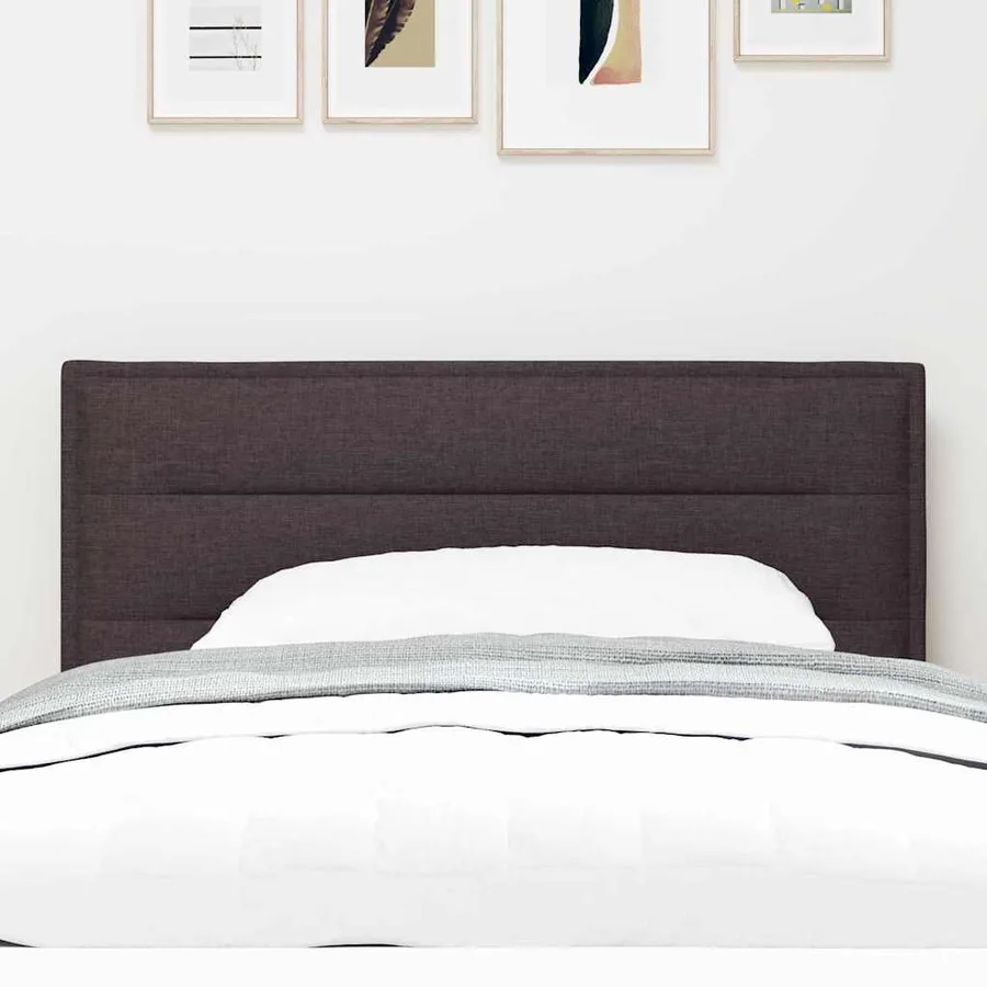 Tête de lit Marron foncé 90 cm tissu - 3