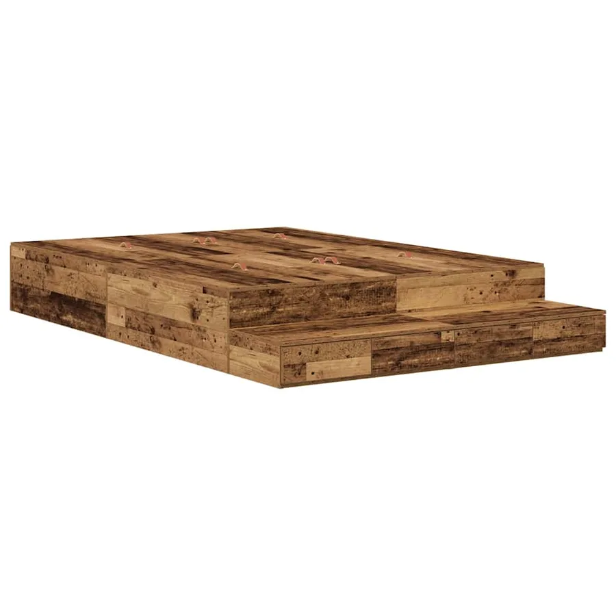 Cadre de lit avec rangement avec tiroir Bois Ancien 150 cm - 2
