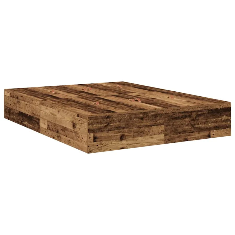 Cadre de lit avec rangement avec tiroir Bois Ancien 150 cm - 4