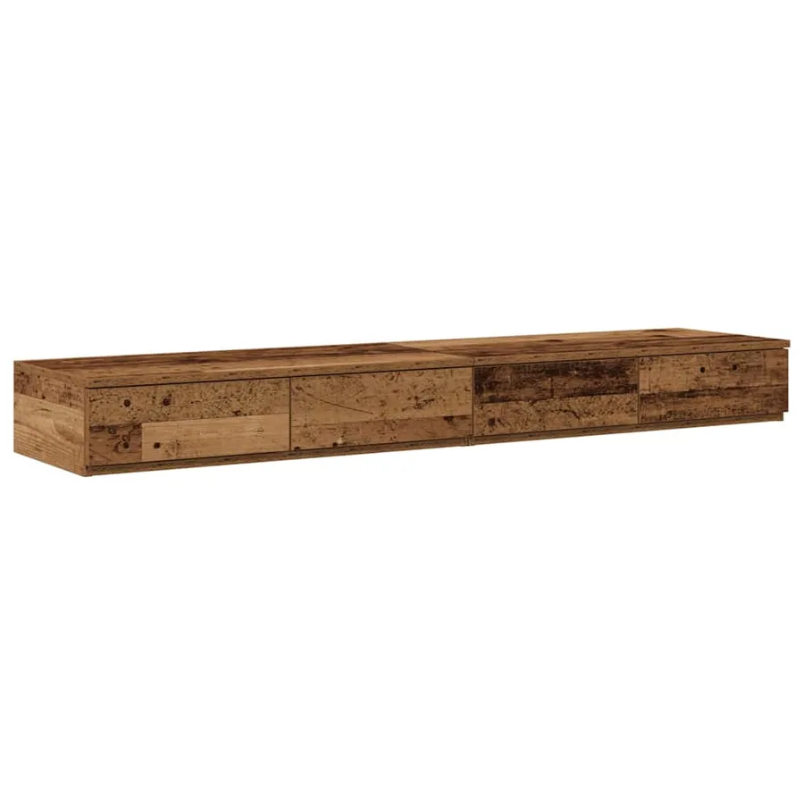 Cadre de lit avec rangement avec tiroir Bois Ancien 150 cm - 5