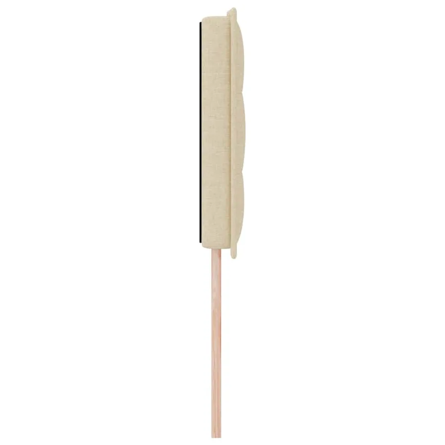 Tête de lit LED avec bandes LED Crème 144 cm tissu - 6