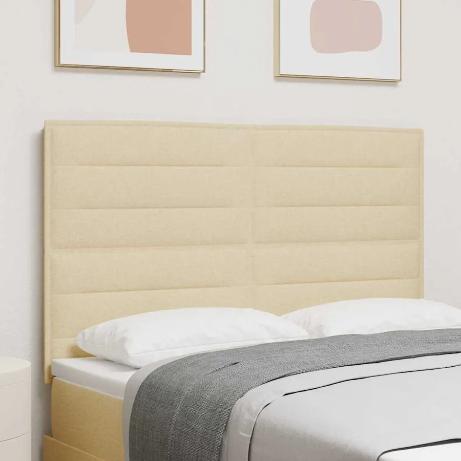 Tête de lit Crème 144 cm tissu