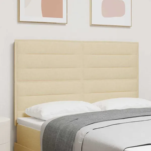 Tête de lit Crème 144 cm tissu