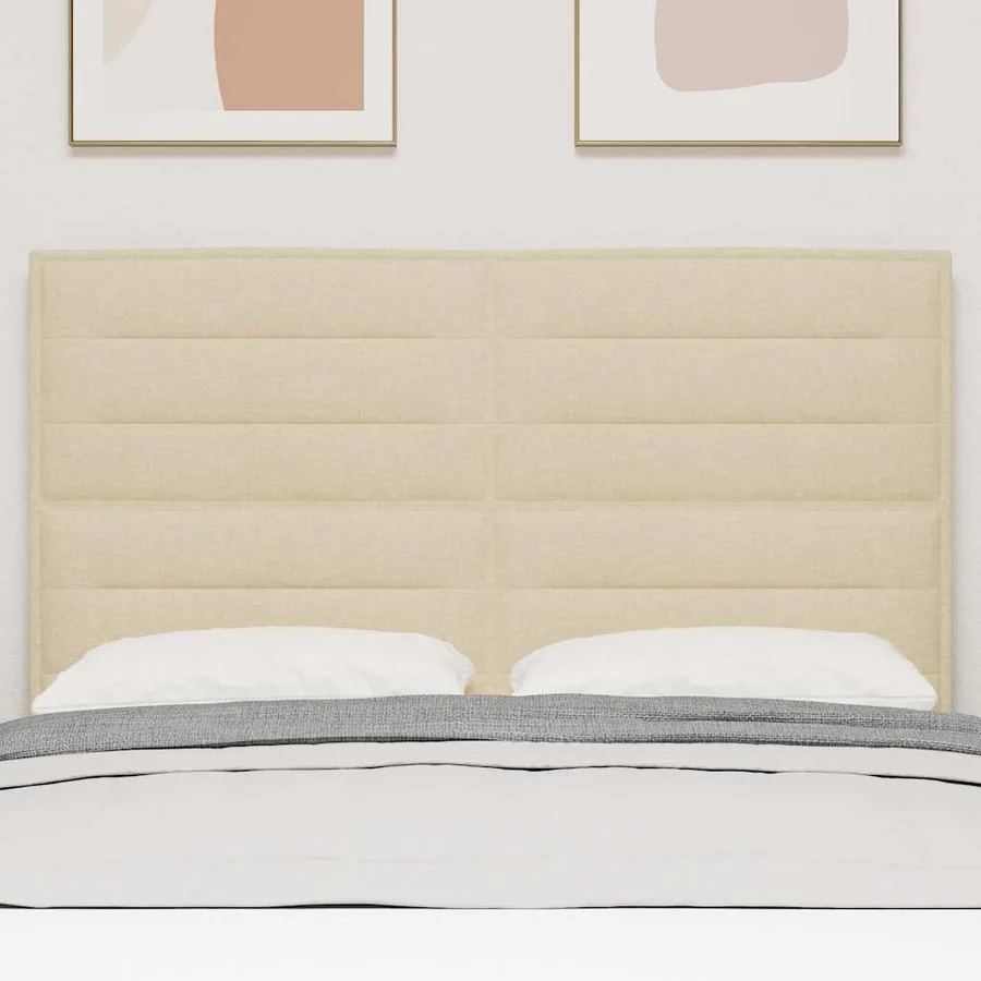 Tête de lit Crème 144 cm tissu - 3