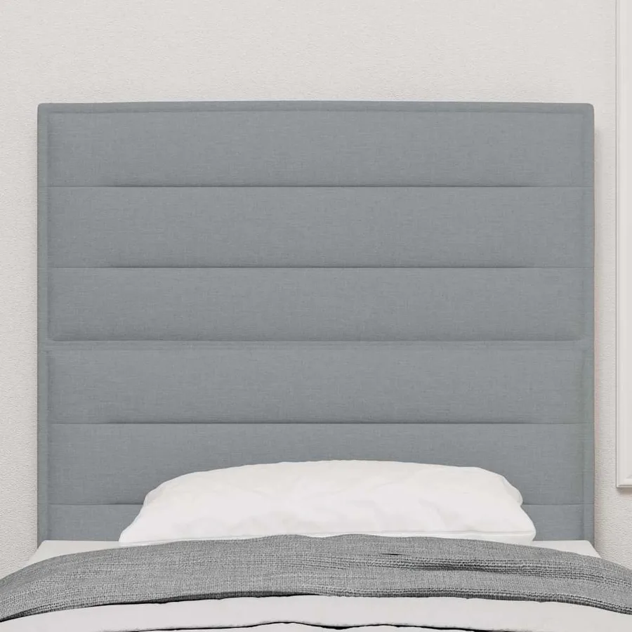 Tête de lit Gris clair 80 cm tissu - 3
