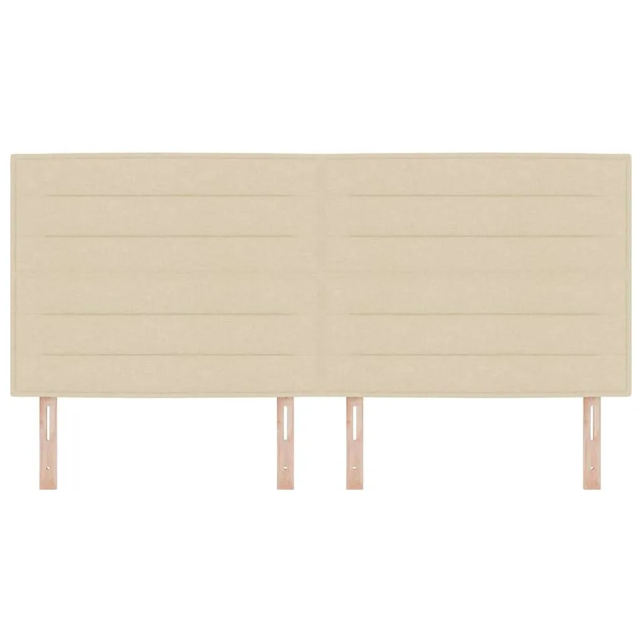 Tête de lit LED avec bandes LED Crème 200 cm tissu - 5