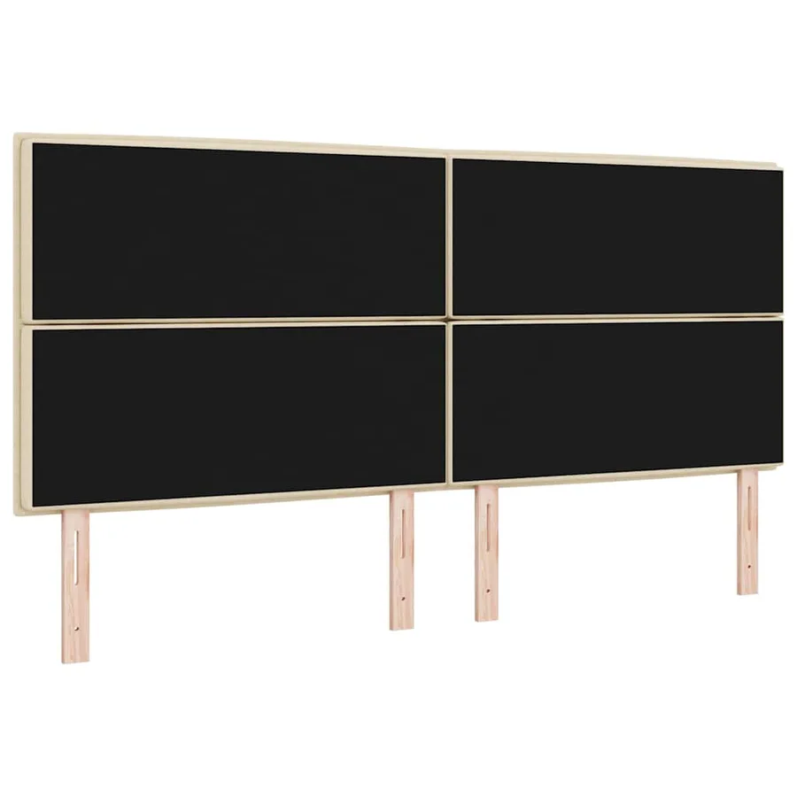 Tête de lit LED avec bandes LED Crème 200 cm tissu - 7