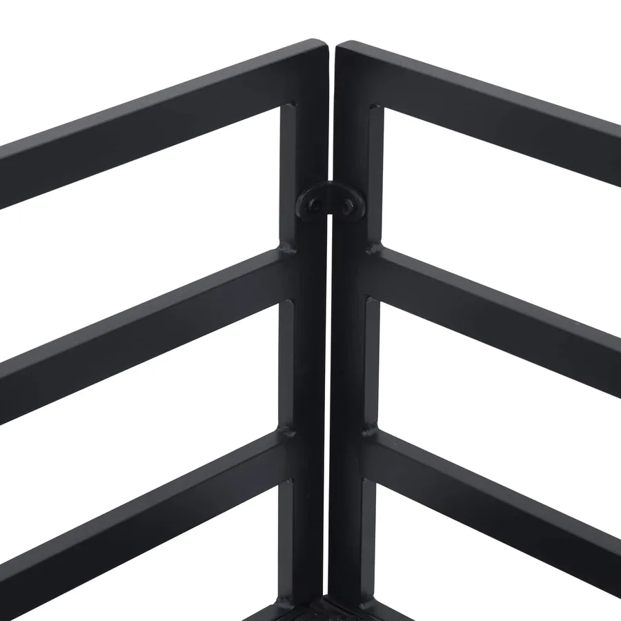 Ensemble de canapé de jardin avec coussin 9 pcs Noir Aluminium - 11