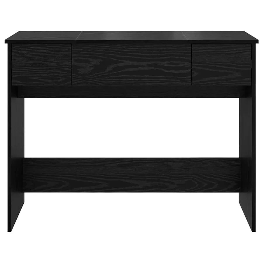 Table de cosmétiques avec tiroir Chêne noir 100 x 45 x 76 cm - 7