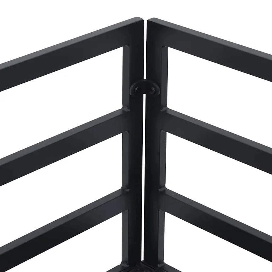Ensemble de canapé de jardin 4 pcs Noir Métal - 8