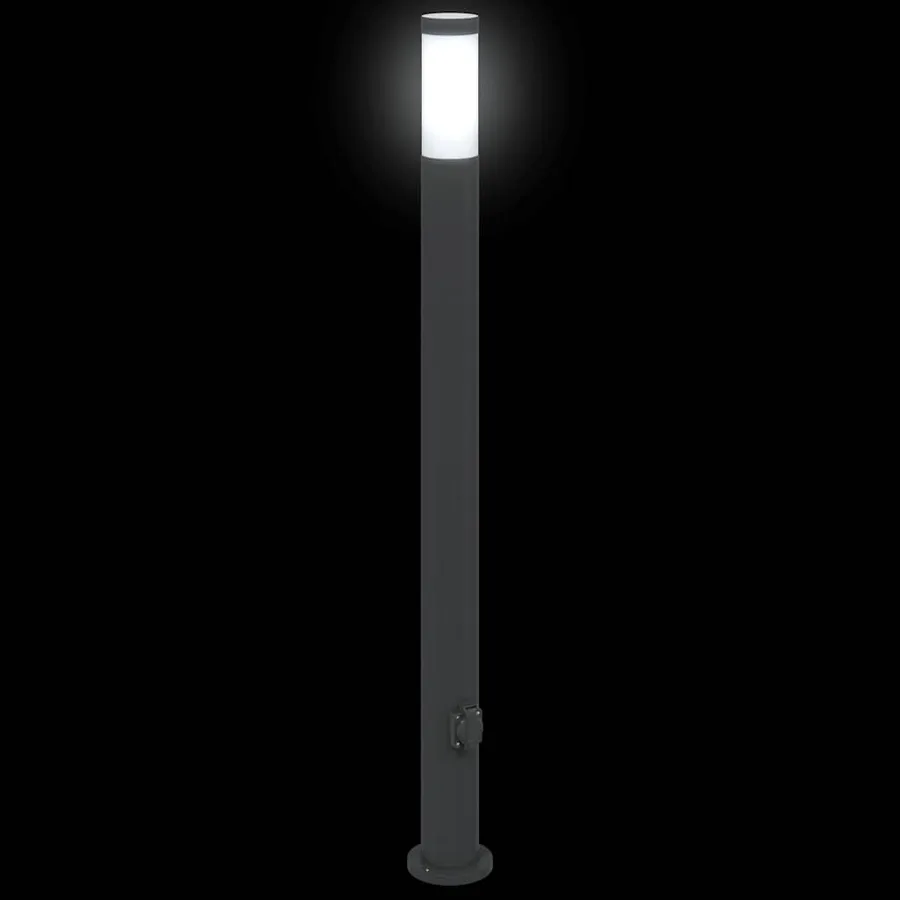 Borne lumineuse avec sortie 110 cm en acier inoxydable IP44 - 6