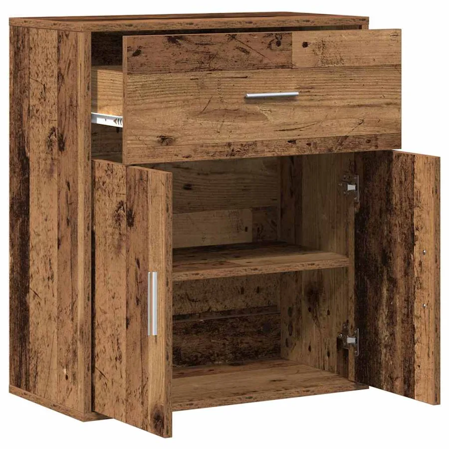 Buffet Bois ancien 60 x 31 x 70 cm Bois d'ingénierie - 5