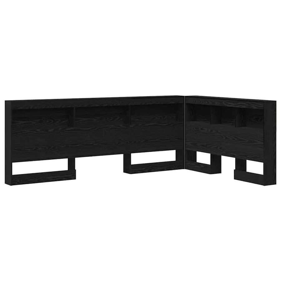 Tête de lit de rangement Chêne noir 120 cm Bois d'ingénierie - 2