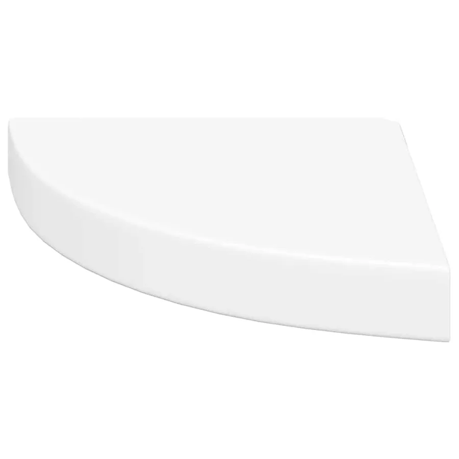 Étagère d'angle flottante blanc 25x25x3,8 cm MDF - 5