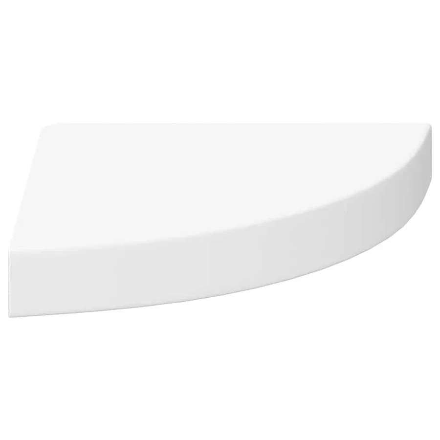 Étagère d'angle flottante blanc 25x25x3,8 cm MDF - 6