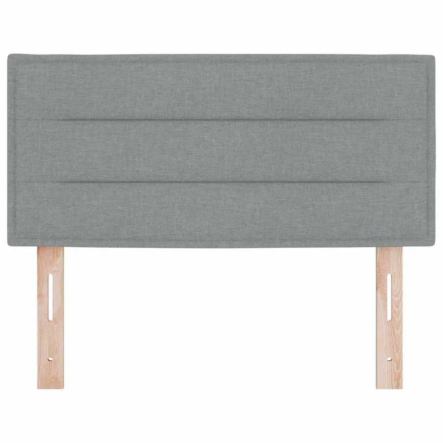 Tête de lit LED avec bandes LED Gris clair 90 cm tissu - 5