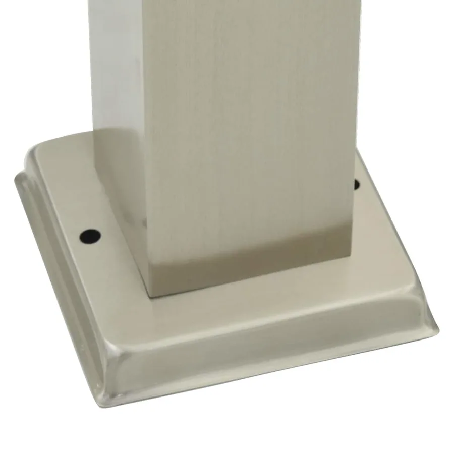 Bornes lumineuses avec détecteur et prise lot de 3 50 cm acier inoxydable IP44 - 11
