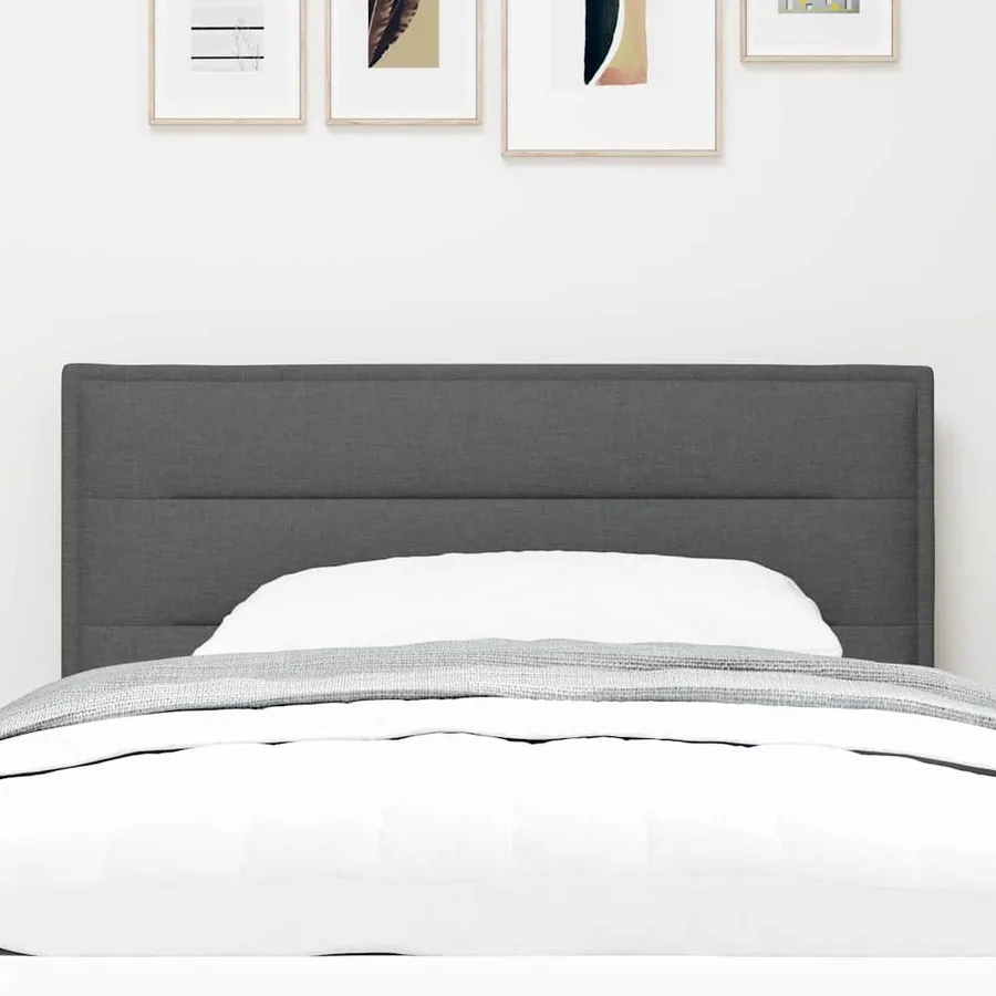 Tête de lit Gris foncé 90 cm tissu - 3