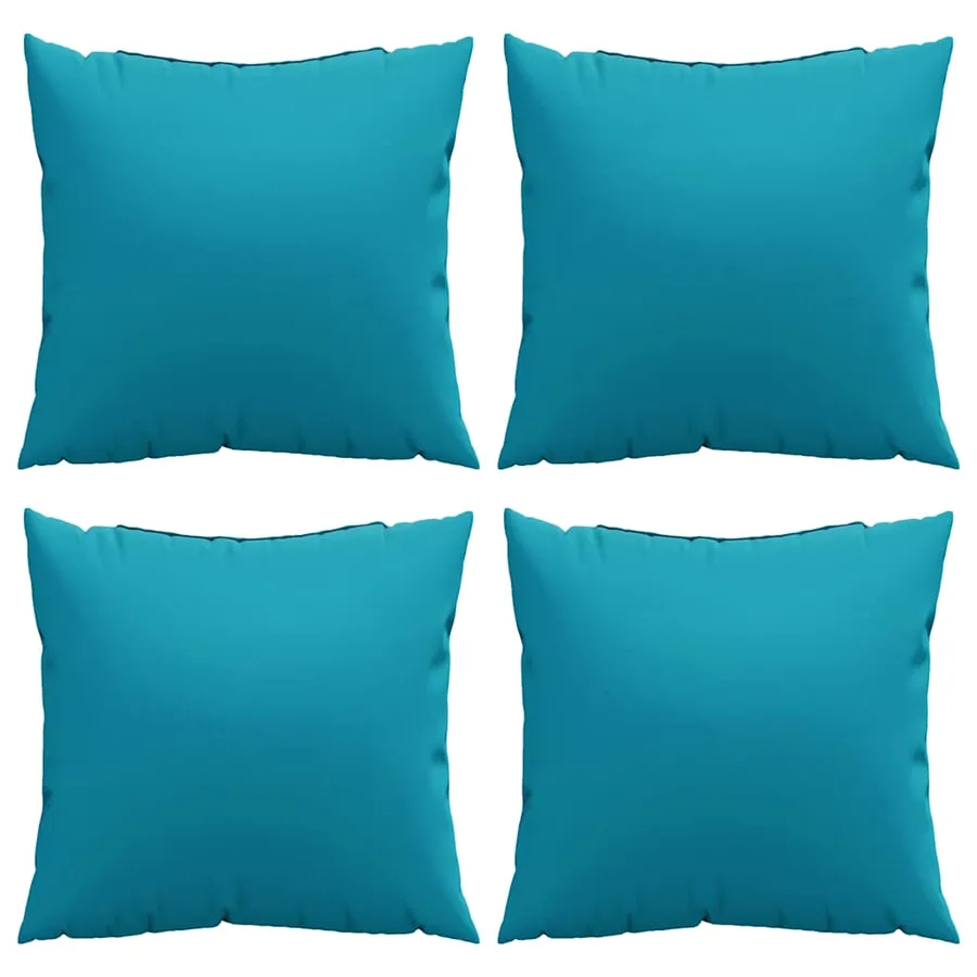 Coussins de canapé 4 pcs bleus 40x40 cm en tissu - 4