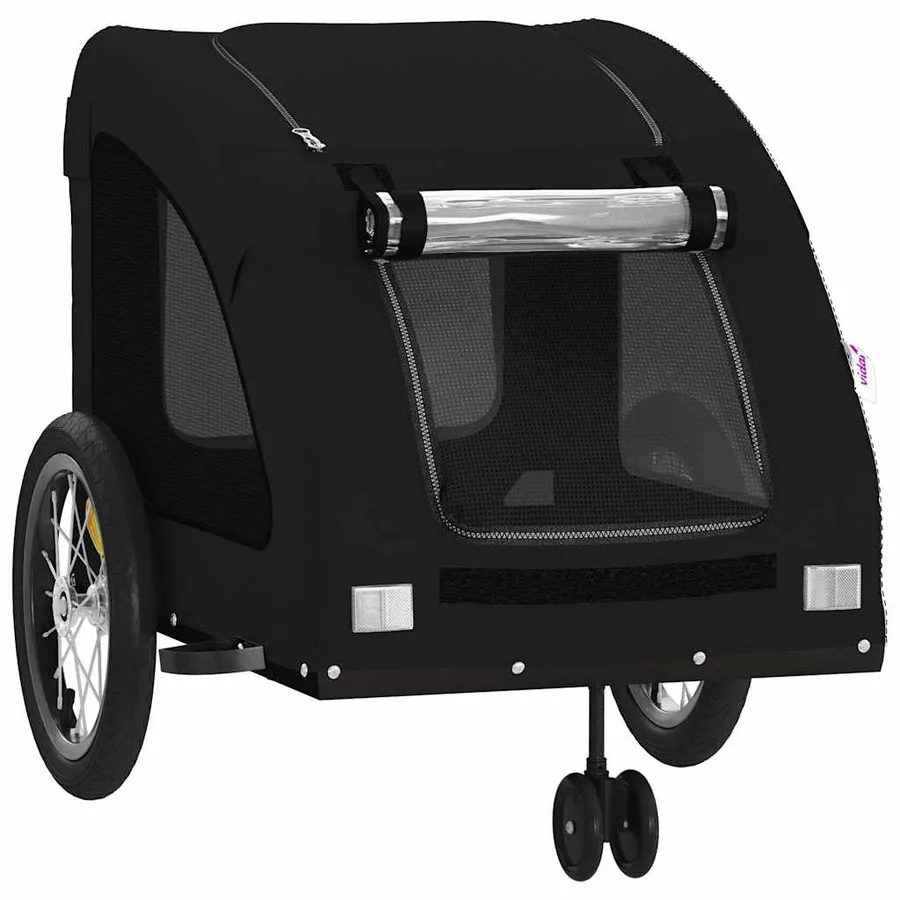 Remorque de vélo pour animaux de compagnie noir - 5