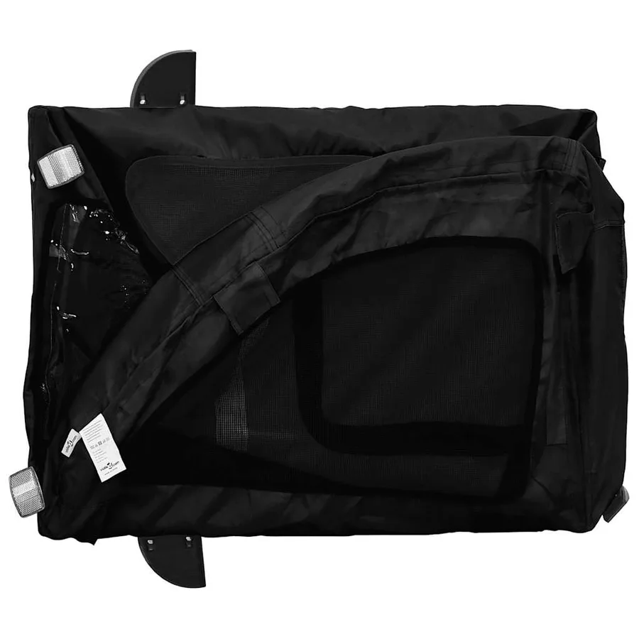 Remorque de vélo pour animaux de compagnie noir - 9