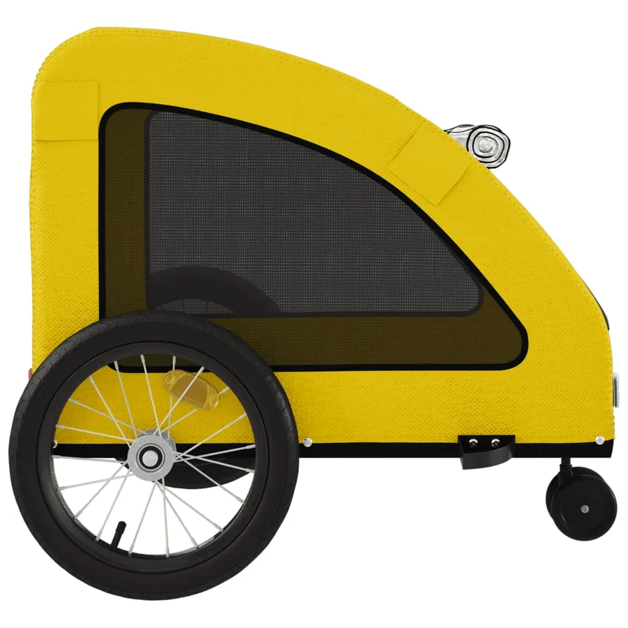 Remorque de vélo pour animaux de compagnie jaune - 7