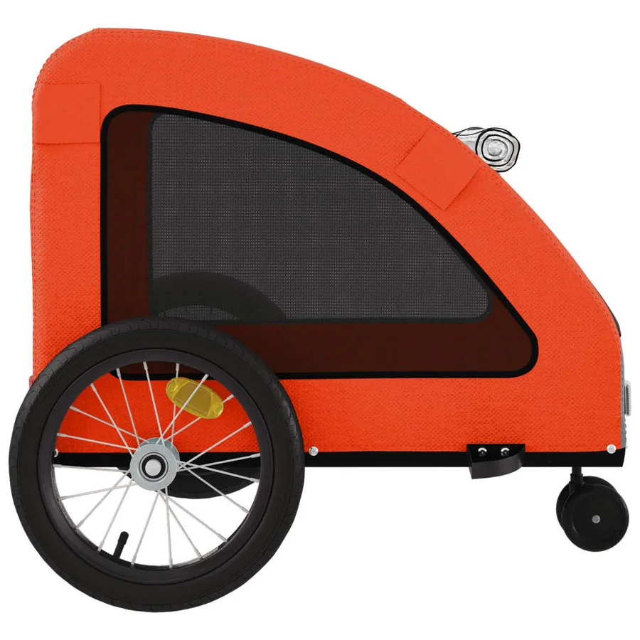 Remorque de vélo pour animaux de compagnie orange - 7