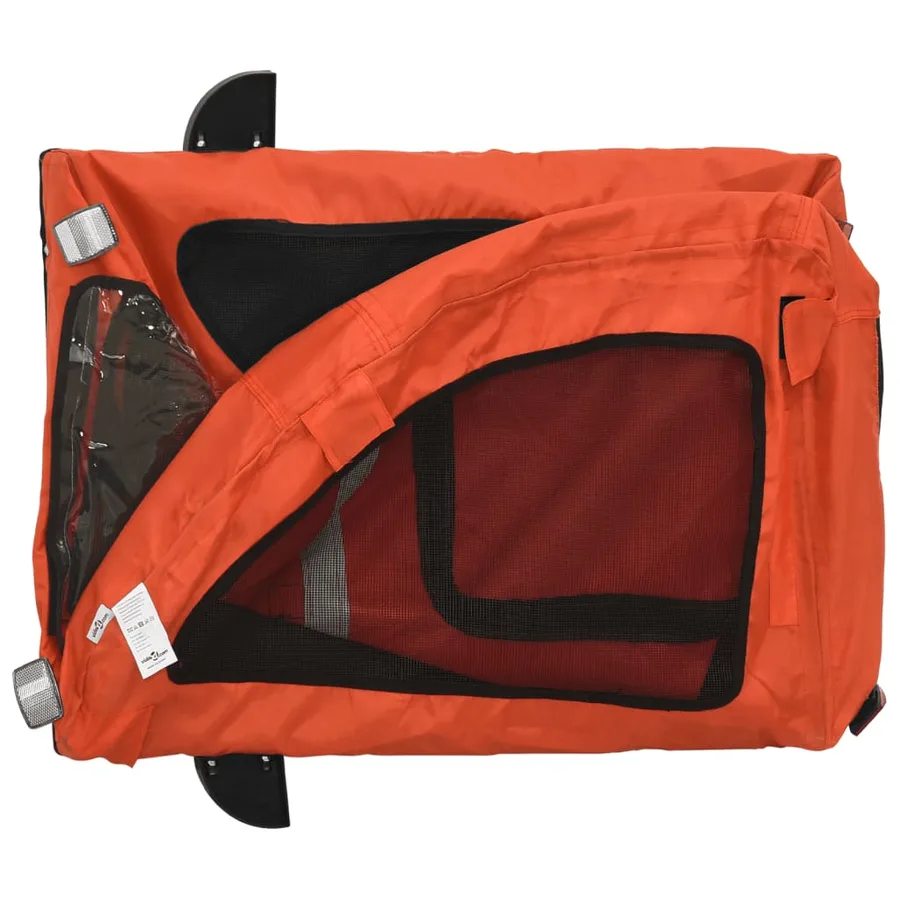 Remorque de vélo pour animaux de compagnie orange - 9