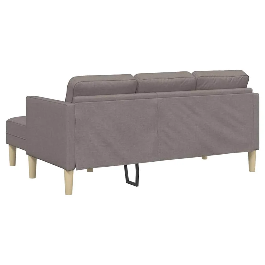 Ensemble de Canapés avec coussin Taupe Polyester - 6