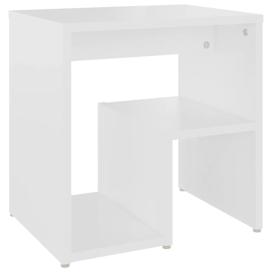 Tables de chevet 2 pcs blanc 40x30x40 cm bois d'ingénierie - 4