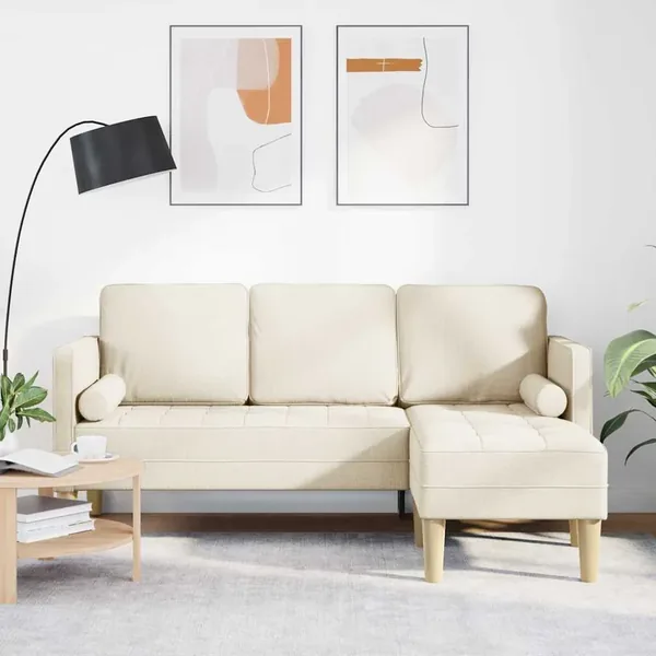 Ensemble de Canapés avec coussin Lin Polyester