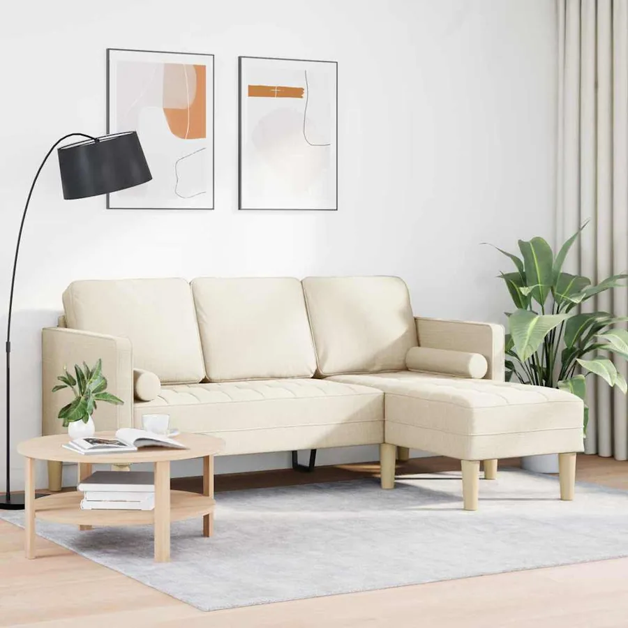 Ensemble de Canapés avec coussin Lin Polyester - 3