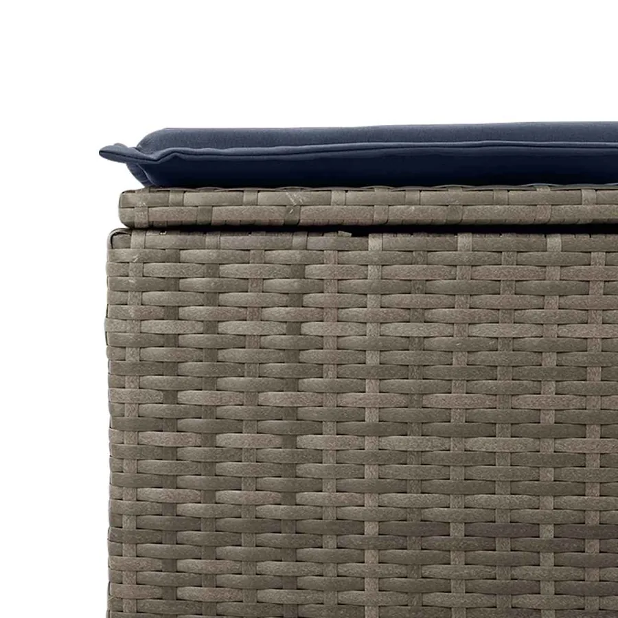 Ensemble de canapés de jardin 9 pcs et coussins rotin acacia - 12