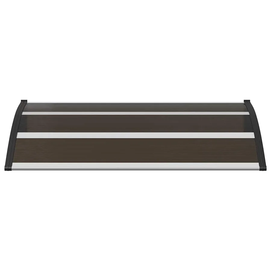 Auvent de porte Noir 120x75 cm PC - 4