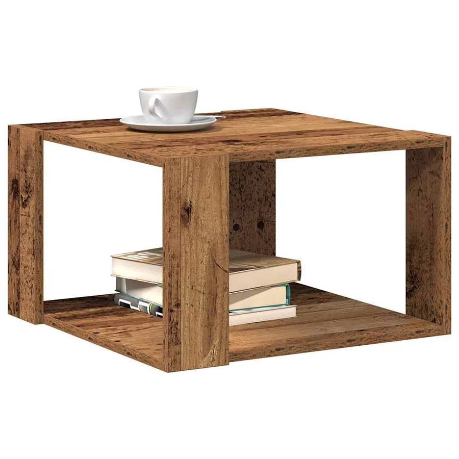 Table basse Bois Ancien 51,5 x 51,5 x 30 cm Bois d'ingénierie - 3